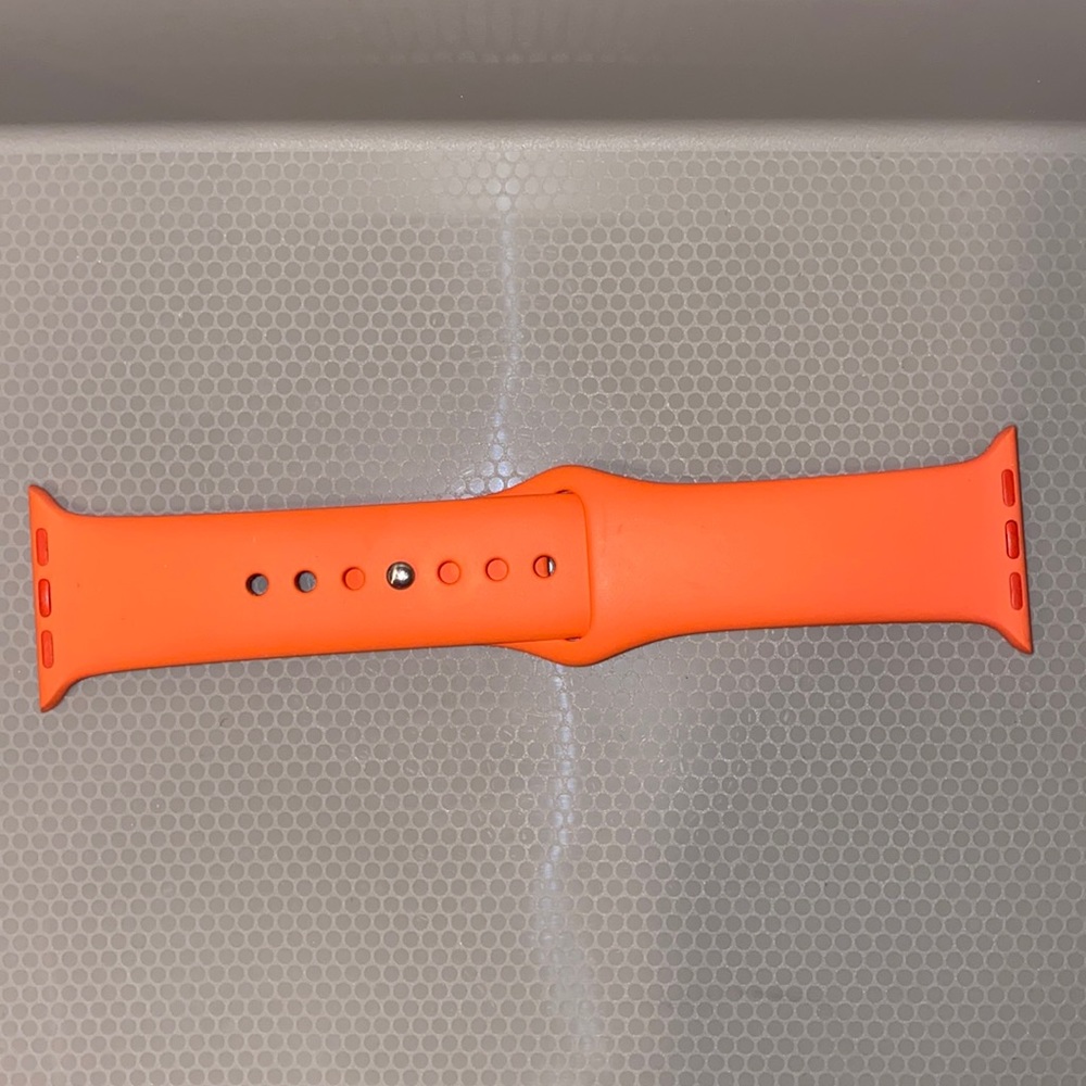 Orange Apple Watch band (Apple brand)